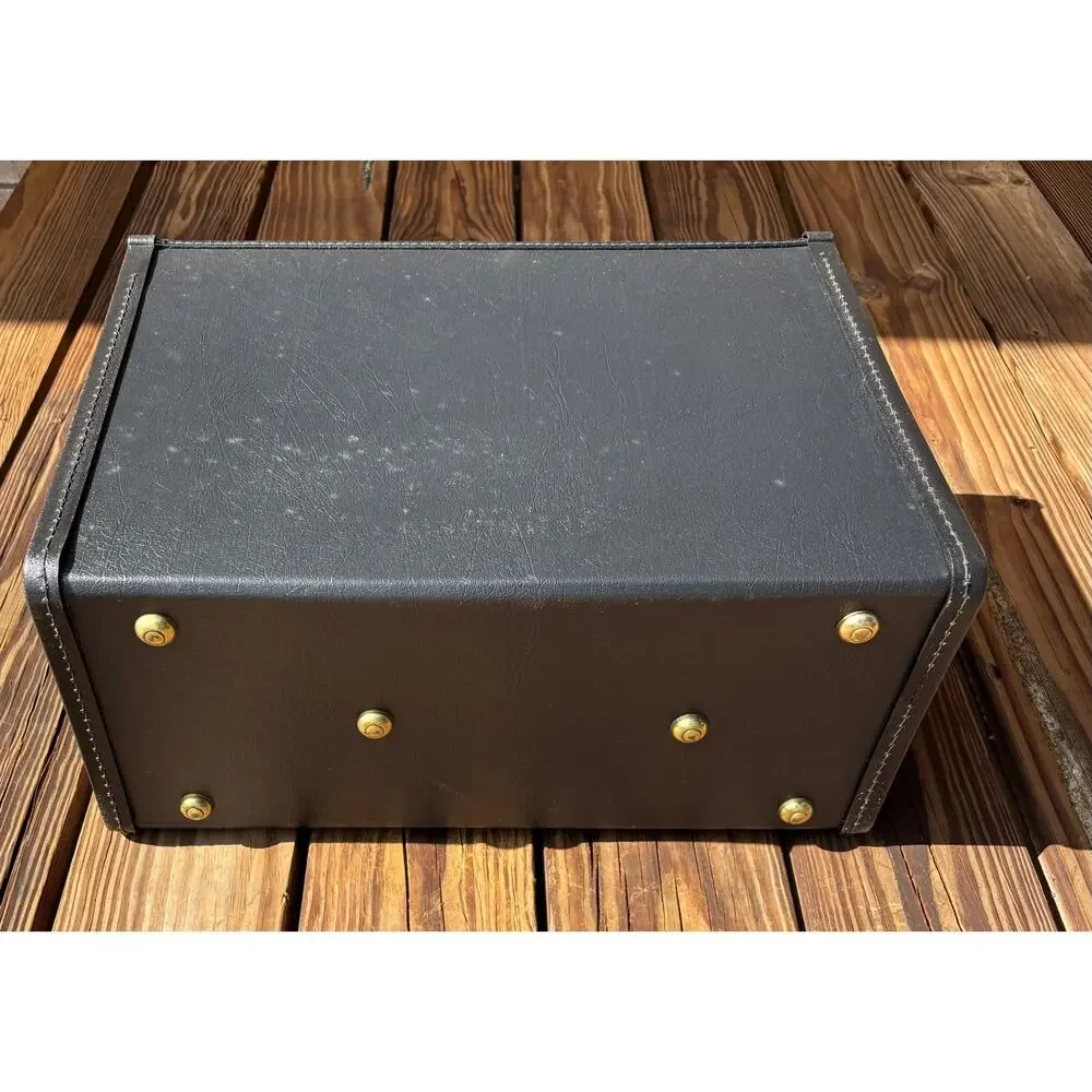 Vintage Black Stebco Pilots Salesmans Briefcase Attache Travel Hard Case NWT